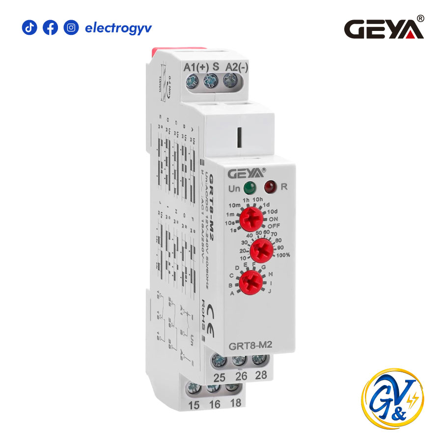 GRT8-M2 RELE DE TIEMPO MULTIFUNCION GRT8-M2 // GEYA - Imagen 1