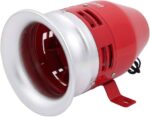 SIRENA DE EMERGENCIA ROJA PLATEADA MS-390 220-24-12V CAMSCO - Imagen 2