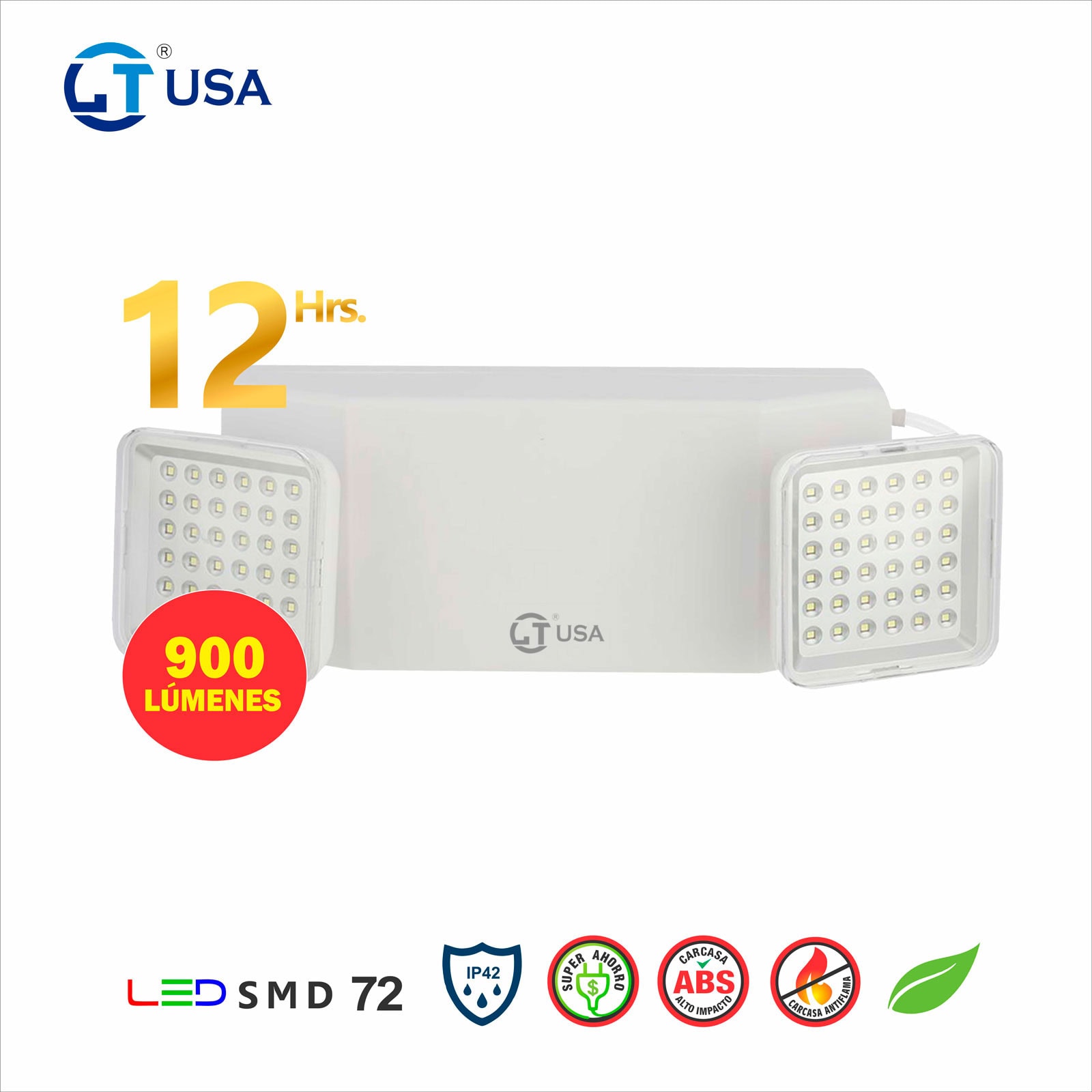 LT-72SMD luces de emergencia 12 HORAS 72 LEDS LT USA LT72SMD - Imagen 1